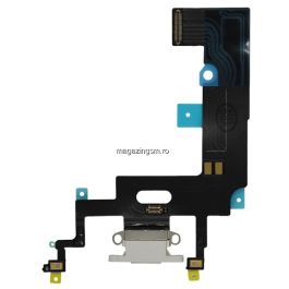 Banda Flex Cu Conector Incarcare Si Microfon iPhone XR Alba