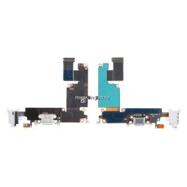 Banda Flex iPhone 6 Mufa Incarcare Cu Microfon Si Jack Audio Gri Originala