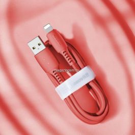 Baseus Cablu Colourful Lightning Red (1,2m, 18W