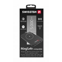 Baterie Externa MagSafe iPhone 12, 12 Pro, 12 Pro Max, 13, 13 Pro, 13 Pro Max Neagra