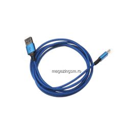 Cablu Date Si Incarcare USB Type C Samsung Huawei Allview Textil Albastru