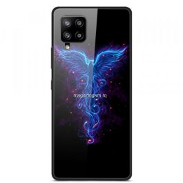 Husa telefon Samsung Galaxy A42 5G cu spate din sticla Neagra