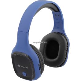 Casti Bluetooth Tellur Pulse Albastru