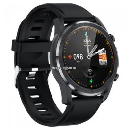 Ceas Smartwatch iHunt Watch 3 Titan, Termometru, Saturatie Oxigen, Ritm Cardiac iOS/Android Negru