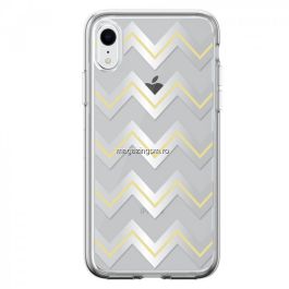 Devia Husa Silicon Bowen Series iPhone XR Silver (cu model electroplacat)