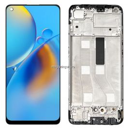 Display Oppo A74 4G Compatibil OLED Cu RAMA Negru