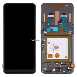 Display Samsung Galaxy A80 Cu Touchscreen OLED Cu Rama Small Glass Negru