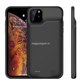 Husa Acumulator Extern iPhone 11 Pro Power Bank 5200mAh Negru