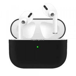 Husa de protectie din silicon pentru Airpods Pro Neagra
