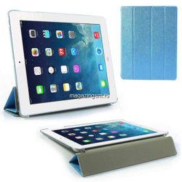 Husa Flip Cu Stand iPad 2 3 4 Albastra