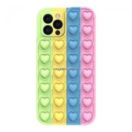 Husa iPhone 13 Pro Lemontti Heart Pop it Multicolor 4