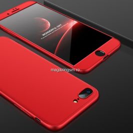 Husa iPhone 8 Plus / 7 Plus Acoperire Completa 360 De Grade Rosie