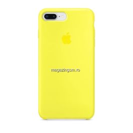 Husa iPhone 8 Plus Silicon Galben Deschis