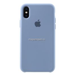 Husa iPhone XS Silicon Albastru Deschis