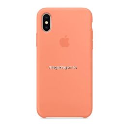 Husa iPhone X Silicon Roz Piersica