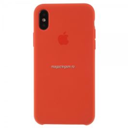 Husa iPhone X Silicon Portocalie