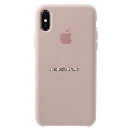 Husa iPhone XS / X Silicon Roz Aurie