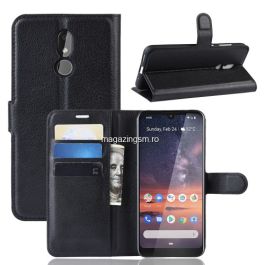 Husa Nokia 3,2 Flip Cu Stand Neagra