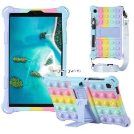 Husa Tableta Samsung Galaxy Tab A7 Lite 8,7 TPU POP It Cu Stand Colorata