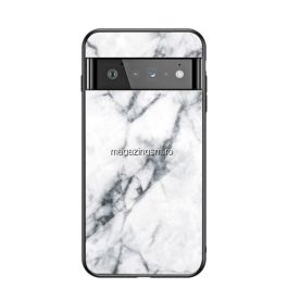 Husa Telefon Google Pixel 6 Pro Dura Cu Spate Din Sticla Alba