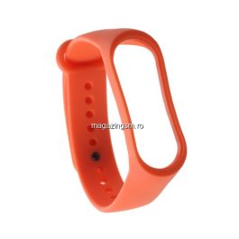 Husa Tip Curea Ceas Xiaomi Mi Band 3 TPU Portocalie