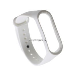 Husa Tip Curea Ceas Xiaomi Mi Smart Band 4 / Mi Band 3 Alba