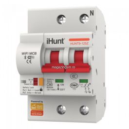 iHunt Home WIFI Smart Circuit Breaker 2P 80A - Siguranta automata inteligenta