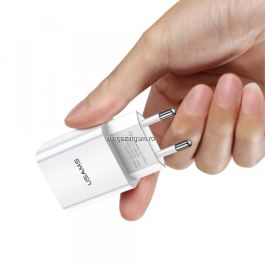 Incarcator retea USAMS 10W cu port USB Alb