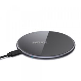 Incarcator Wireless Fast Charger 15W, sticla, negru