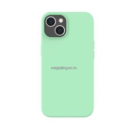 Lemontti Husa Liquid Silicon MagCharge iPhone 14 Fistic (protectie 360°, material fin, captusit cu microfibra)