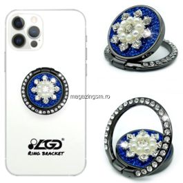 Popsocket Tip Inel 360 De Grade Albastru Inchis