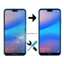 Schimbare Display Huawei P20 Lite OEM Negru (Montaj + Ecran)