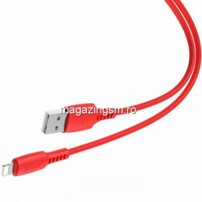 Baseus Cablu Colourful Lightning Red (1,2m, 18W