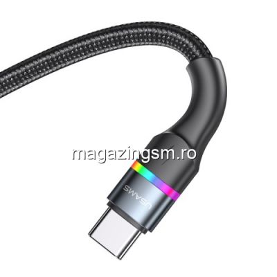 Cablu Date Si Incarcare USB Type C - USB Type C Negru