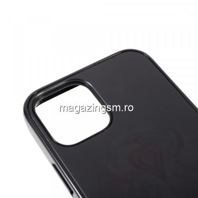 Husa telefon iPhone 12 / 12 Pro TPU cu model luminos in timpul redarii muzicii