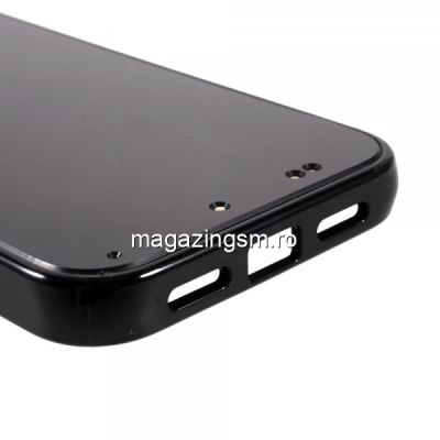 Husa telefon iPhone 12 / 12 Pro TPU cu model luminos in timpul redarii muzicii