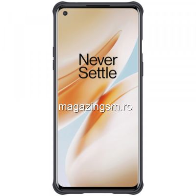 Husa telefon NILLKIN OnePlus 8 Dura Cu Protectie Camera Neagra