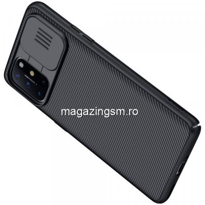 Husa telefon NILLKIN OnePlus 8T Dura Cu Protectie Camera Neagra