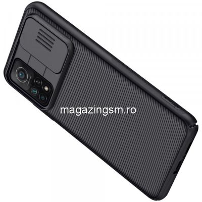 Husa telefon NILLKIN Xiaomi Mi 10T 5G / Mi 10T Pro 5G Dura Cu Protectie Camera Neagra