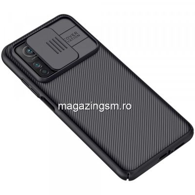 Husa telefon NILLKIN Xiaomi Mi 10T 5G / Mi 10T Pro 5G Dura Cu Protectie Camera Neagra