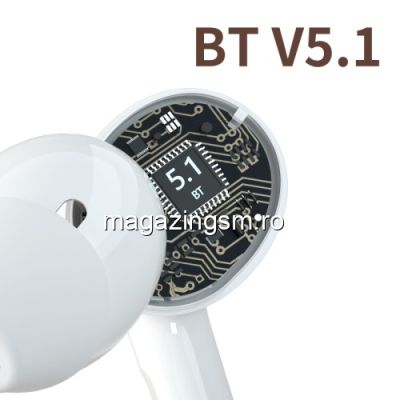 Casti Wireless Bluetooth 5,1 Albe