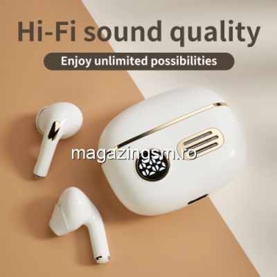 Casti Wireless Bluetooth 5,1 Albe