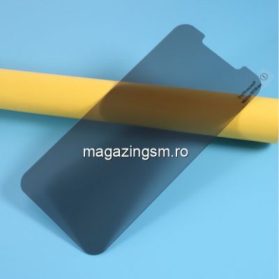 Folie Protectie Sticla iPhone 12 Pro Max Anti Spy Neagra