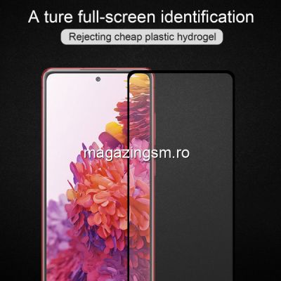 Folie Sticla Samsung Galaxy S20 FE Fan Edition Protectie Display Acoperire Completa Neagra