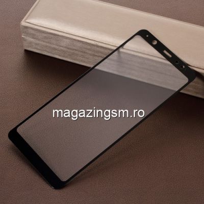 Geam Protectie Display Samsung Galaxy A6 Plus 2018 Acoperire Completa Negru