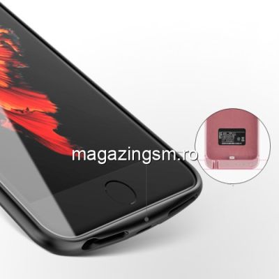 Husa Acumulator Extern iPhone 7 Plus/ 8 Plus Power Bank 5500mAh Neagra