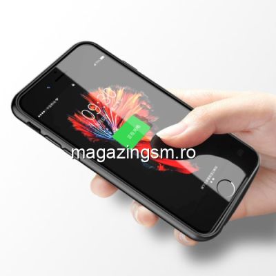 Husa Acumulator Extern iPhone 7 Plus/ 8 Plus Power Bank 5500mAh Neagra