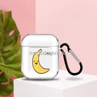 Husa de protectie din silicon pentru Airpods 2016 / 2019 Transparenta