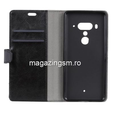 Husa Flip Cu Stand HTC U12 Plus Neagra