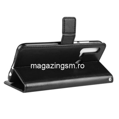 Husa Huawei P20 Lite 2019 / Nova 5i Flip Cu Stand Neagra